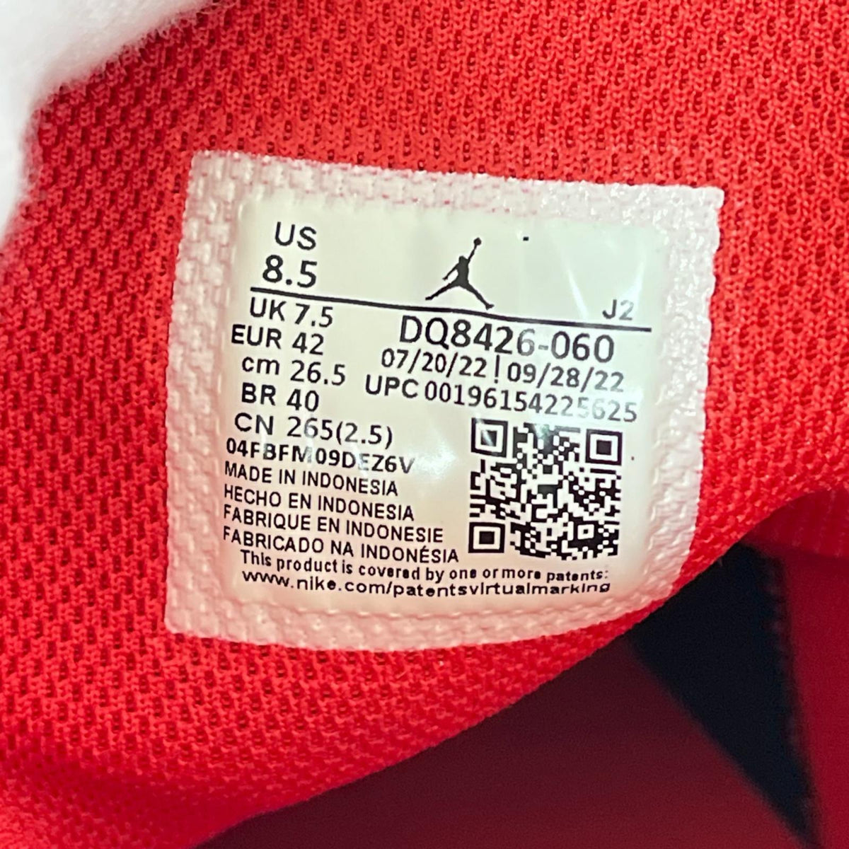 スニーカー AIR JORDAN 1 MID Bred Toe (26.5cm) DQ8426-060 26.5cm (US8 1/2 UK8 EU43)
