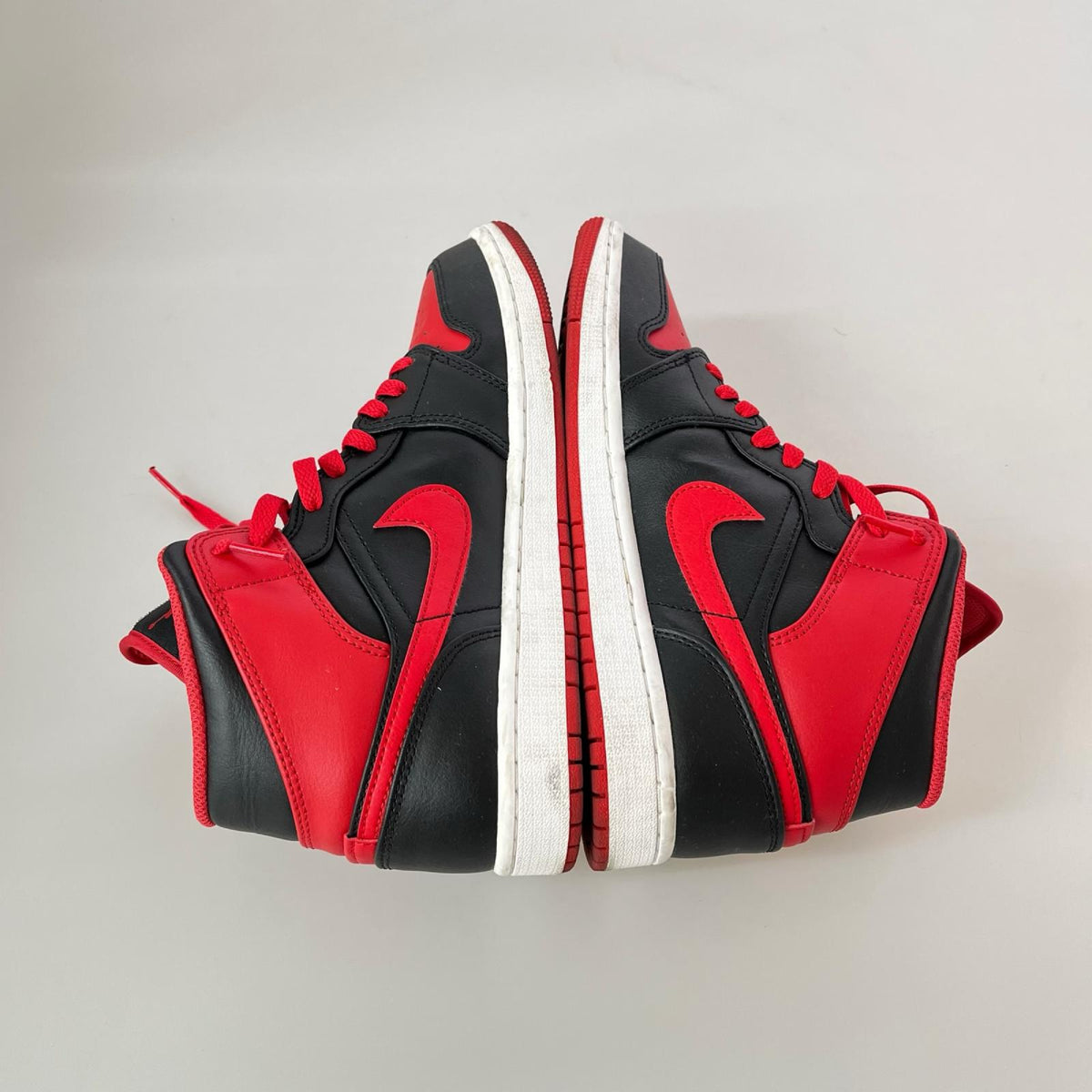 スニーカー AIR JORDAN 1 MID Bred Toe (26.5cm) DQ8426-060 26.5cm (US8 1/2 UK8 EU43)
