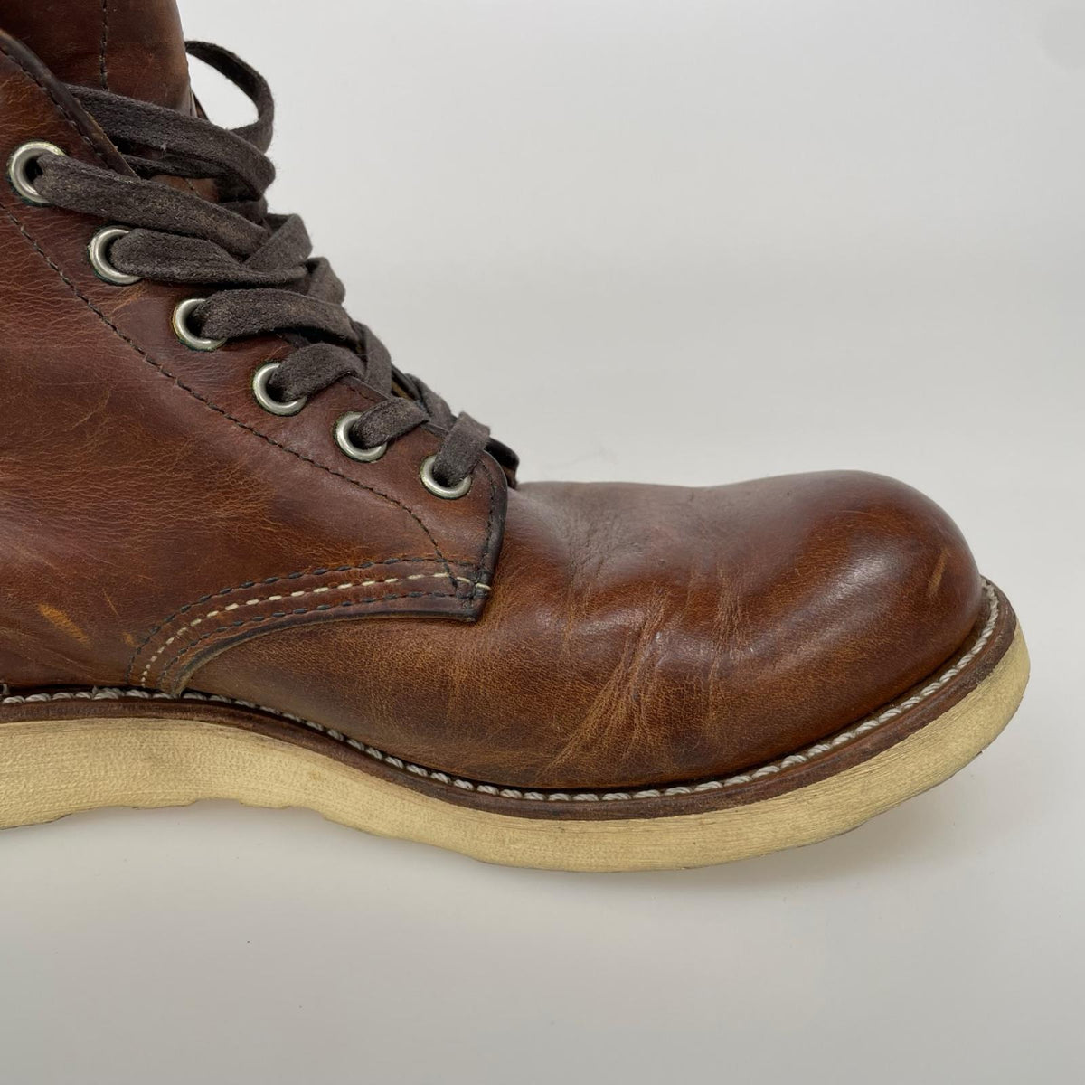ブーツ RED WING 9111 6インチ プレーントゥブーツ 25.5cm (US7 1/2 UK7 EU41) ブラウン
