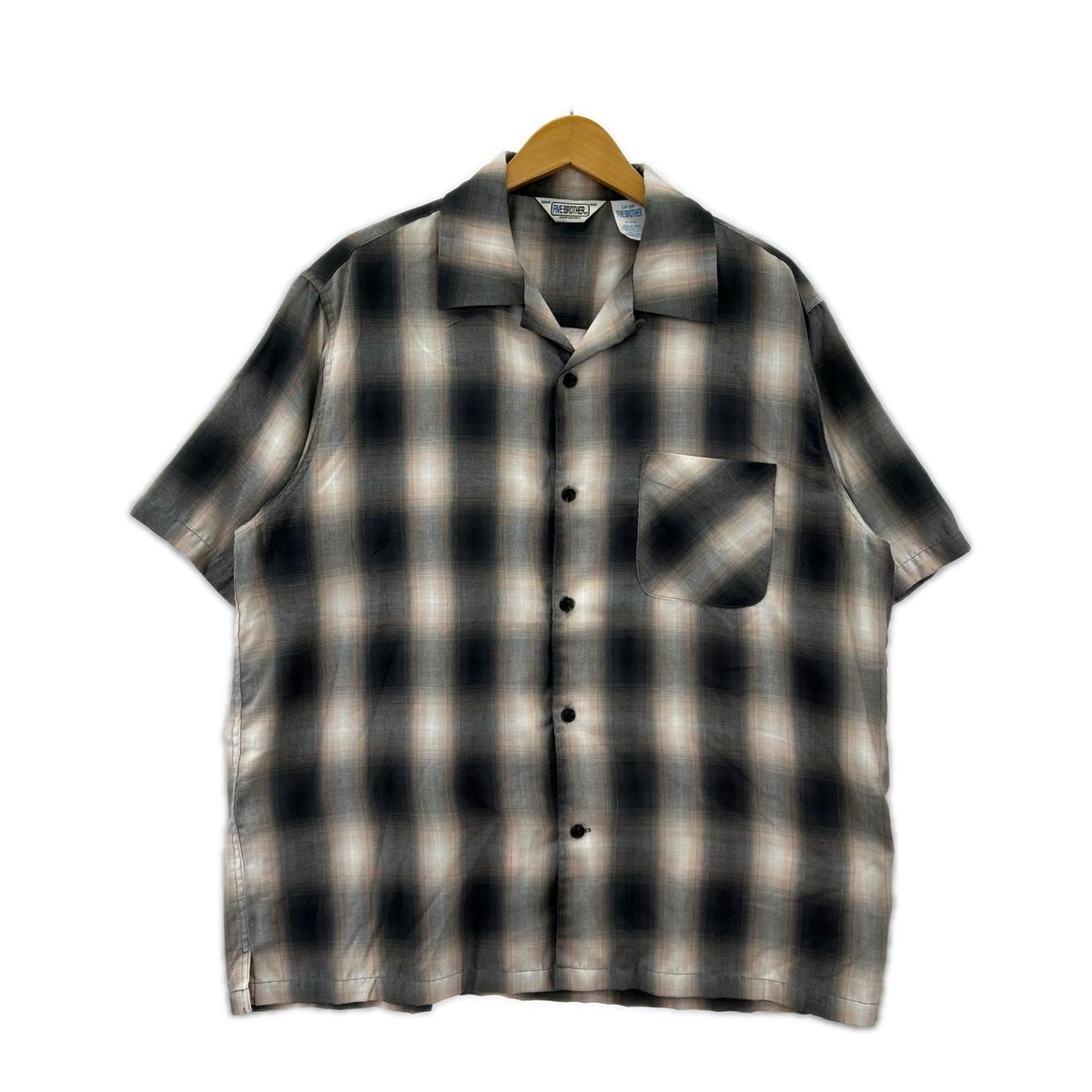 半袖シャツ LIGHT OMBRE ONE-OP SHIRTS GRY L L グレー