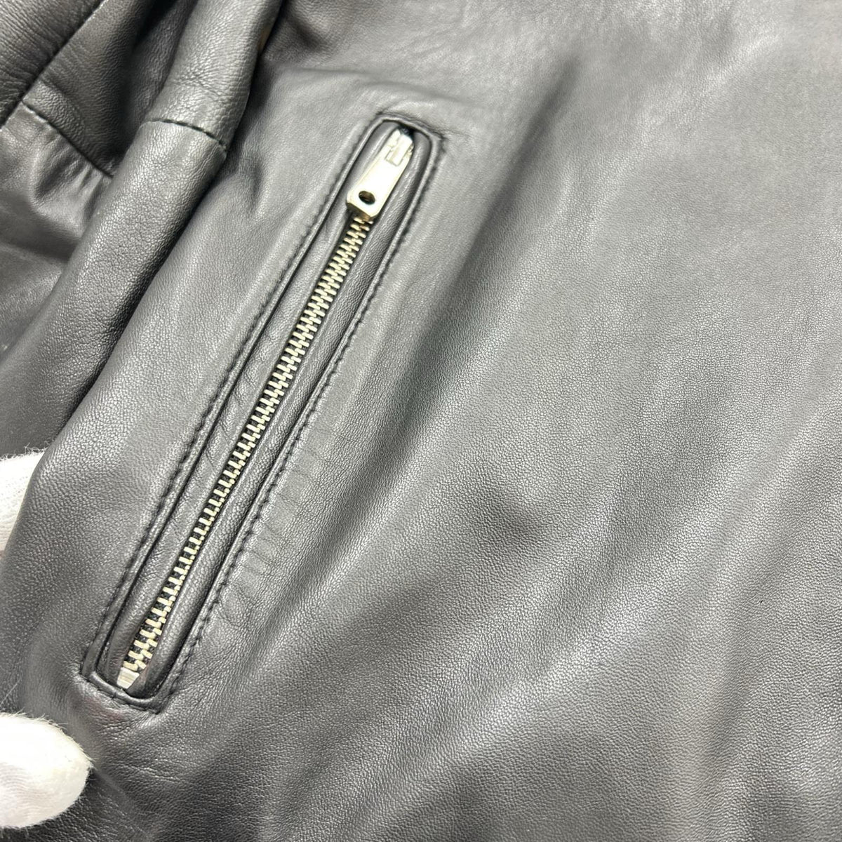 レザージャケット ラムレザー/シングル/黒 2 ブラック
