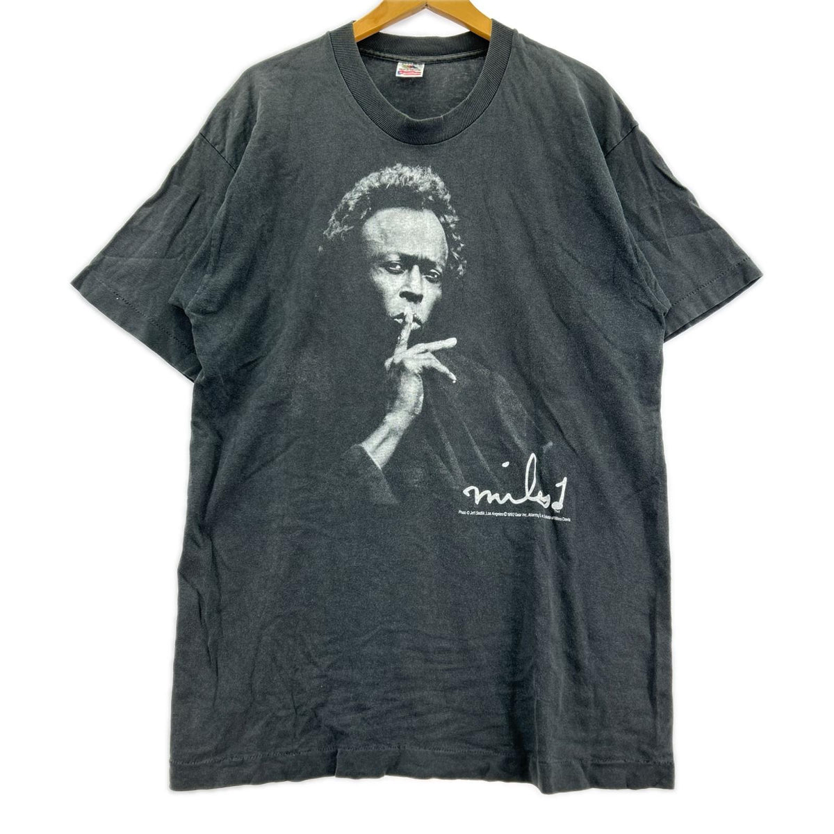 半袖Tシャツ Miles Davis 90s USA製 Tee L L ブラック