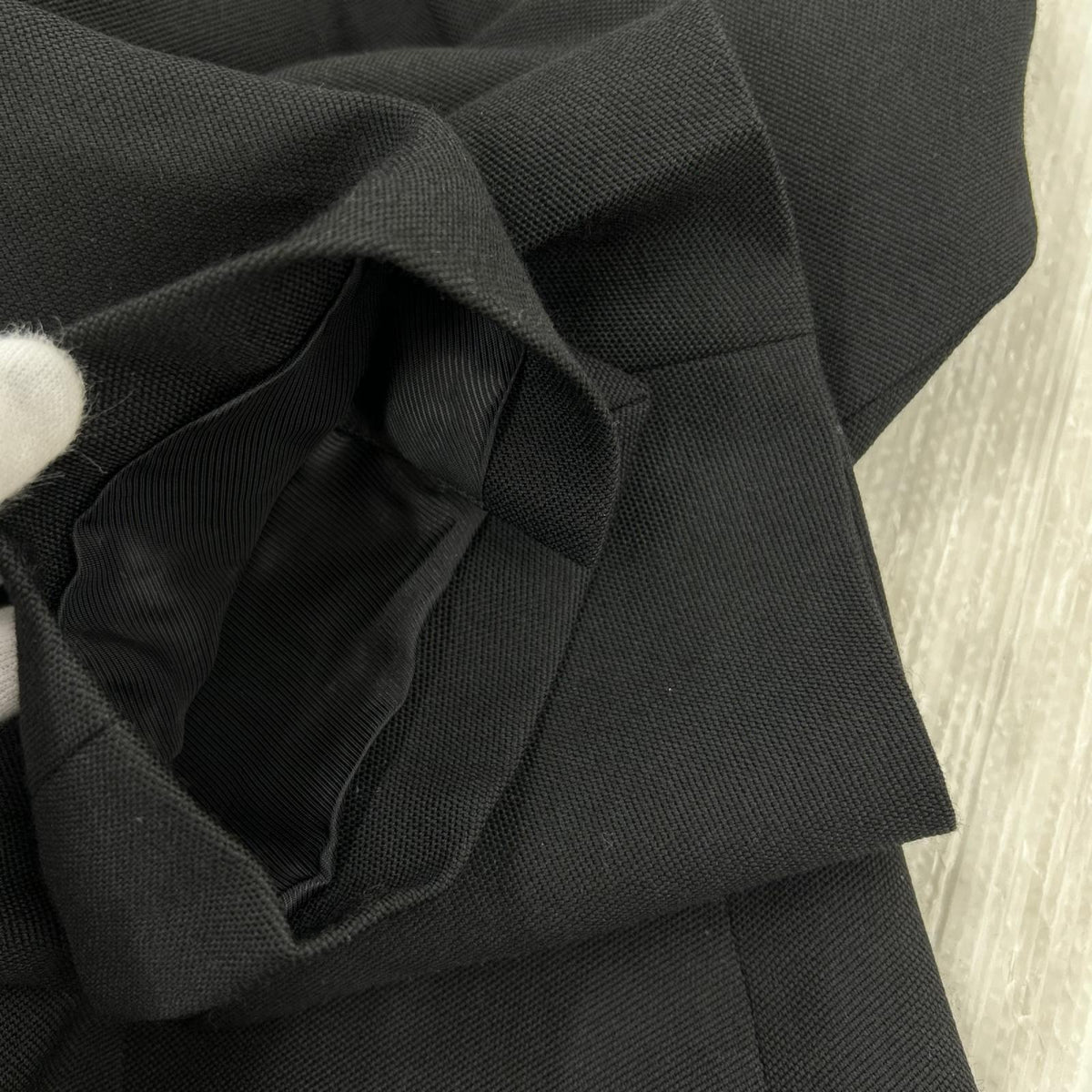 テーラードジャケット Notched Lapel Blazer ブラック S S ブラック