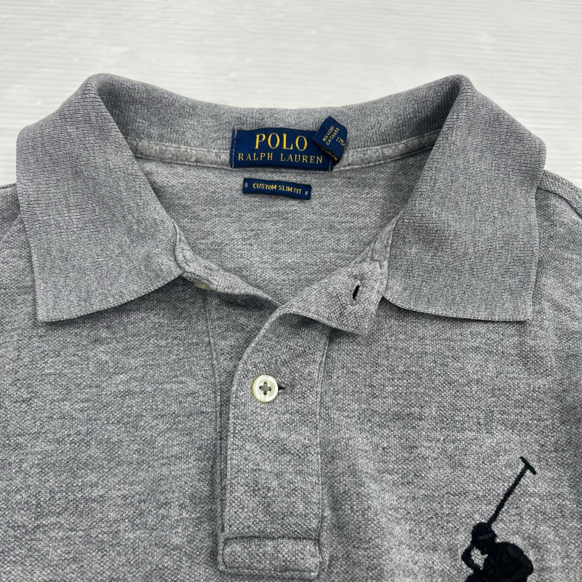 ポロシャツ BigPony GRY/BLK M グレー