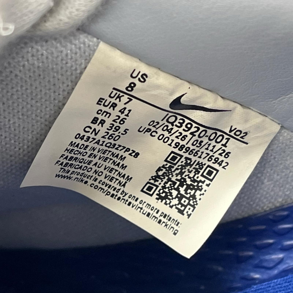 スニーカー 26年 ×Kobe Bryant Wolf Grey and Rush Blue 26cm (US8 UK7 1/2 EU42)