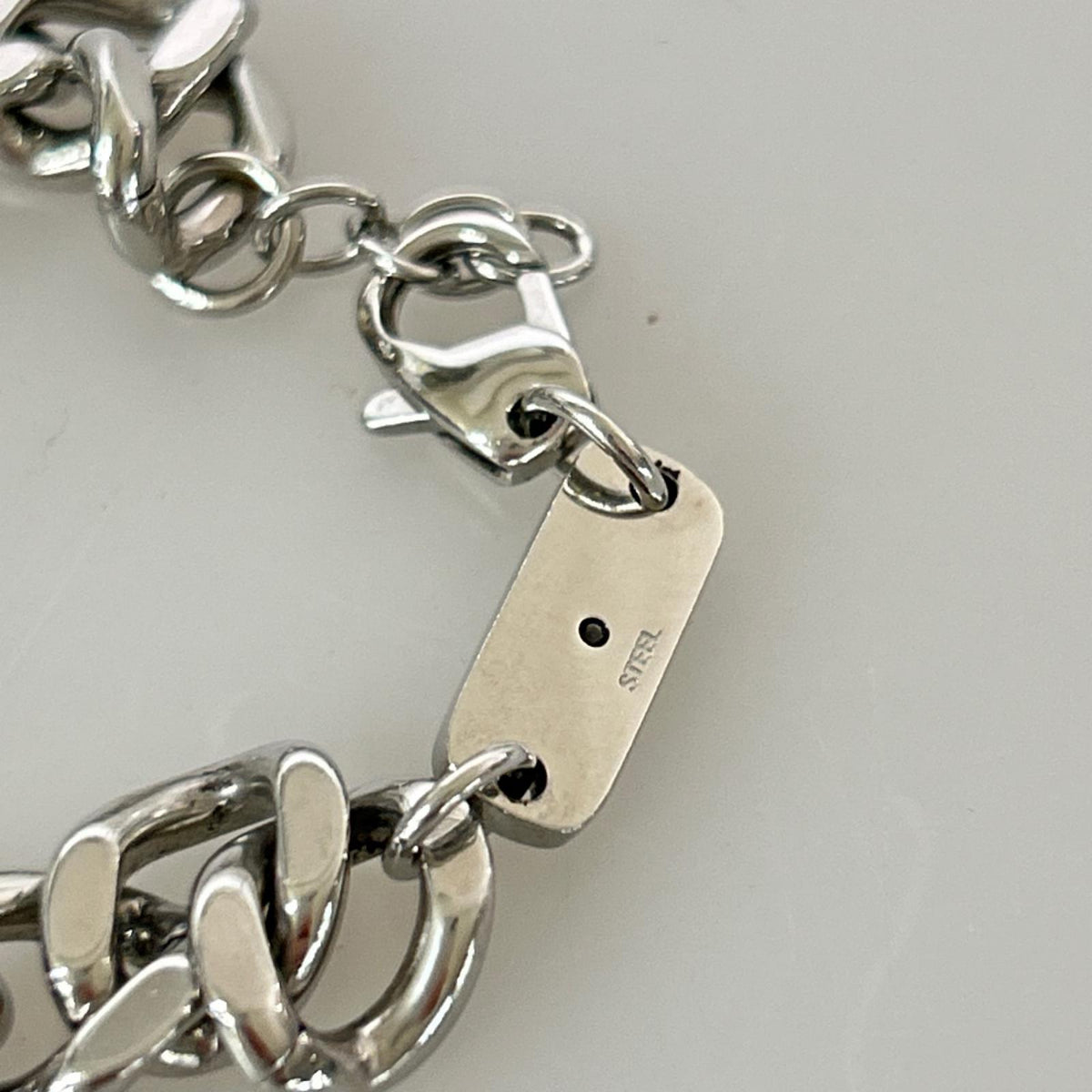 ブレスレット DIESEL Oval D Curve Chain Bracelet DX1432040 シルバー