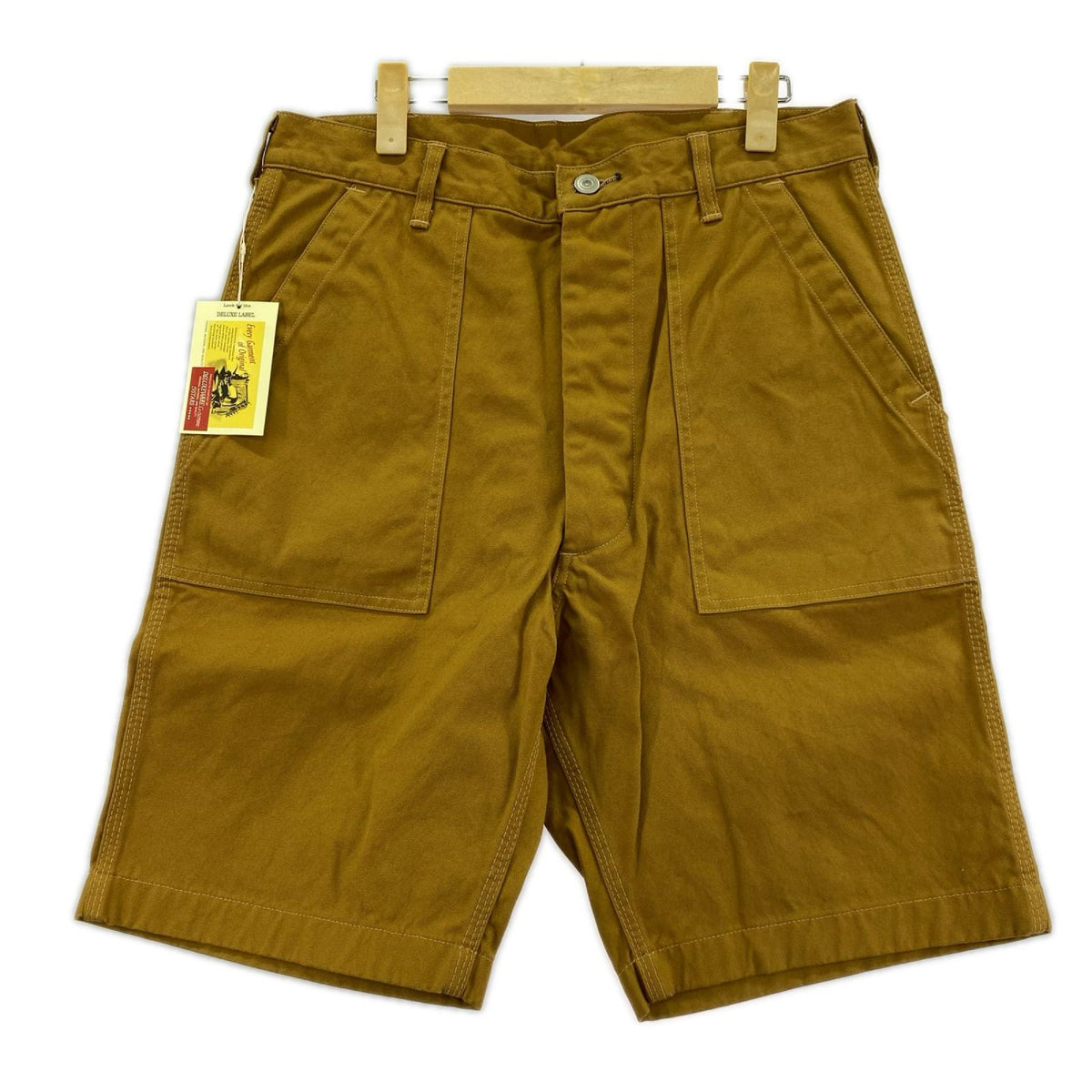ショートパンツ DELUXEWARE SHORT BOTTOM BEIGE DX100G (W32) 32 ブラウン