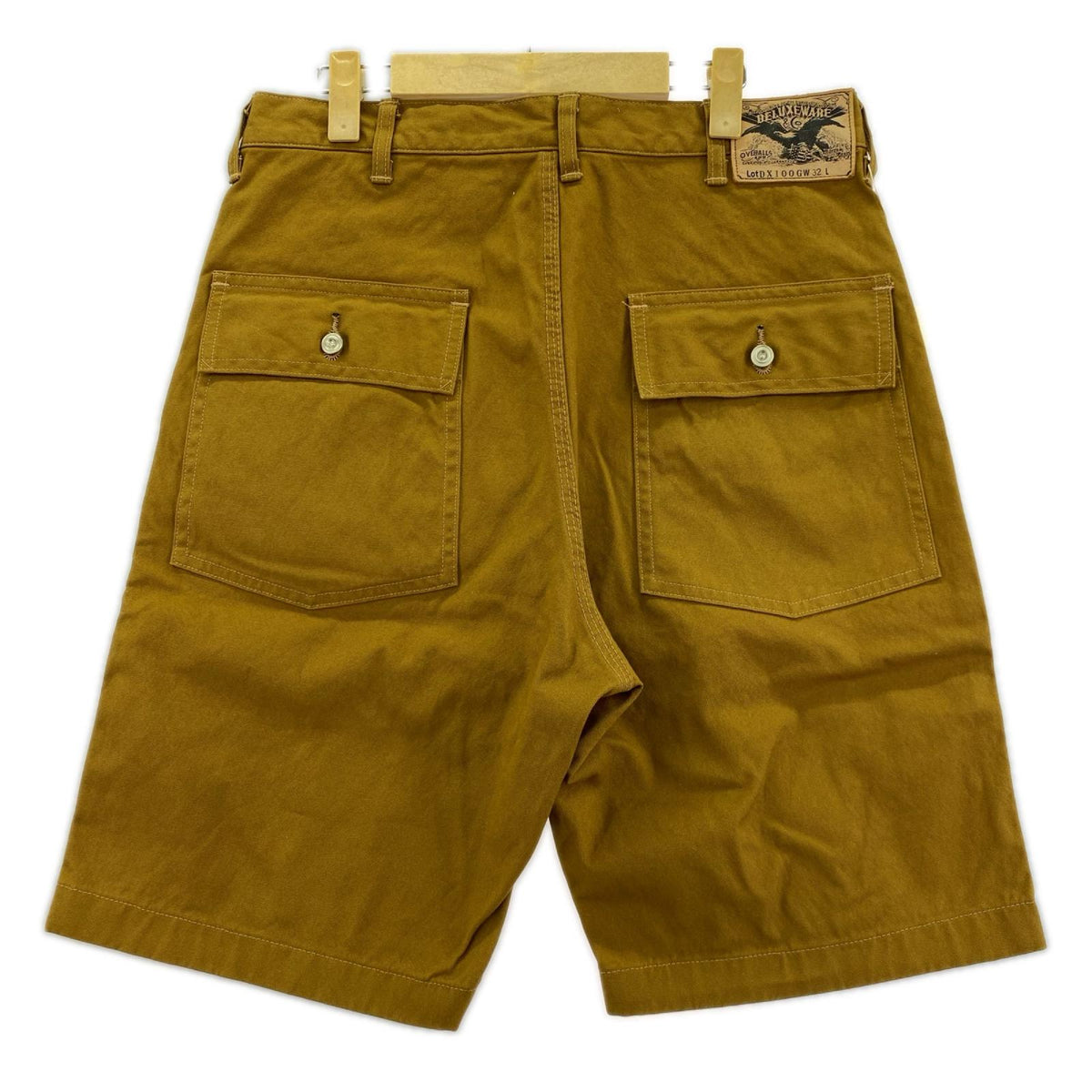 ショートパンツ DELUXEWARE SHORT BOTTOM BEIGE DX100G (W32) 32 ブラウン