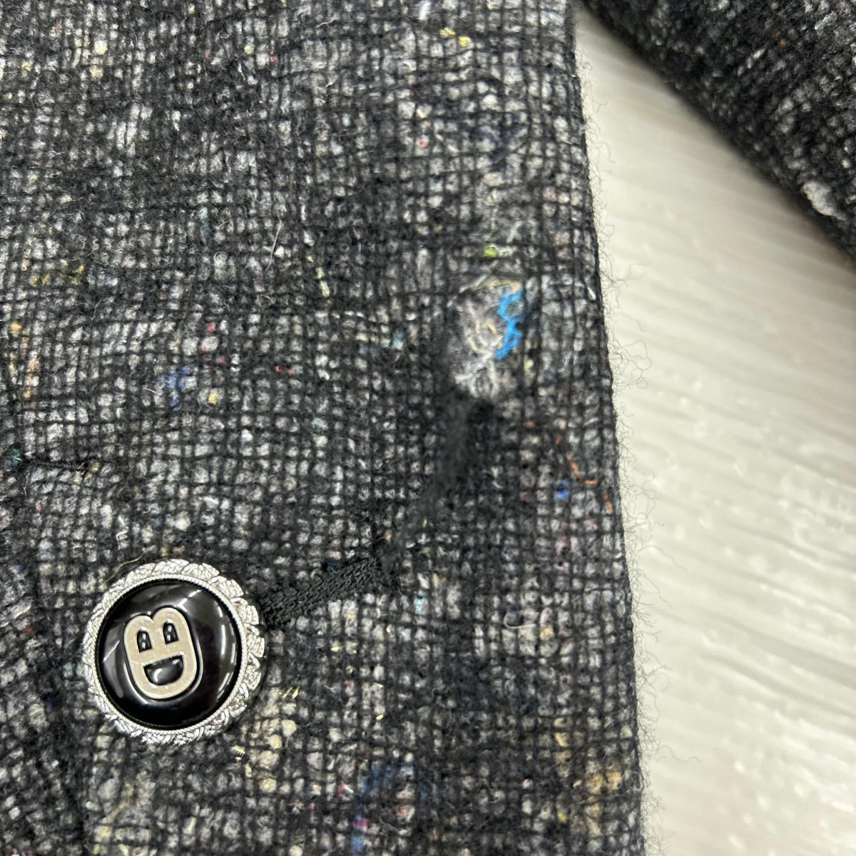 ジャケット doublet RECYCLED FELT TWEED-STYLE JACKET M ブラック