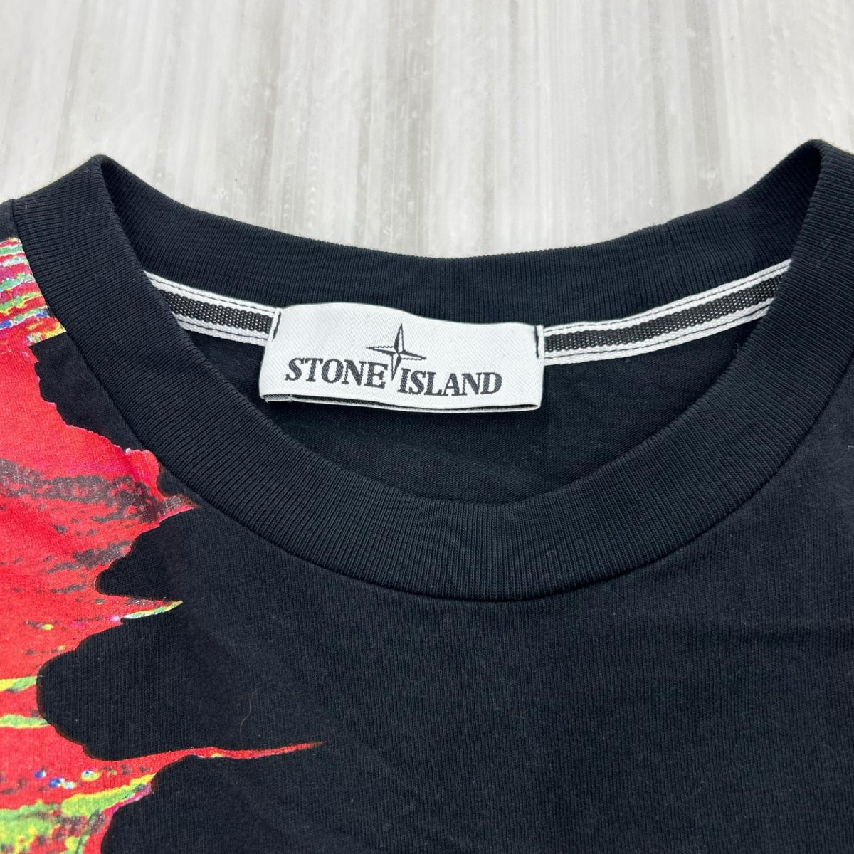 半袖Tシャツ デジタルグラフTシャツ S ブラック
