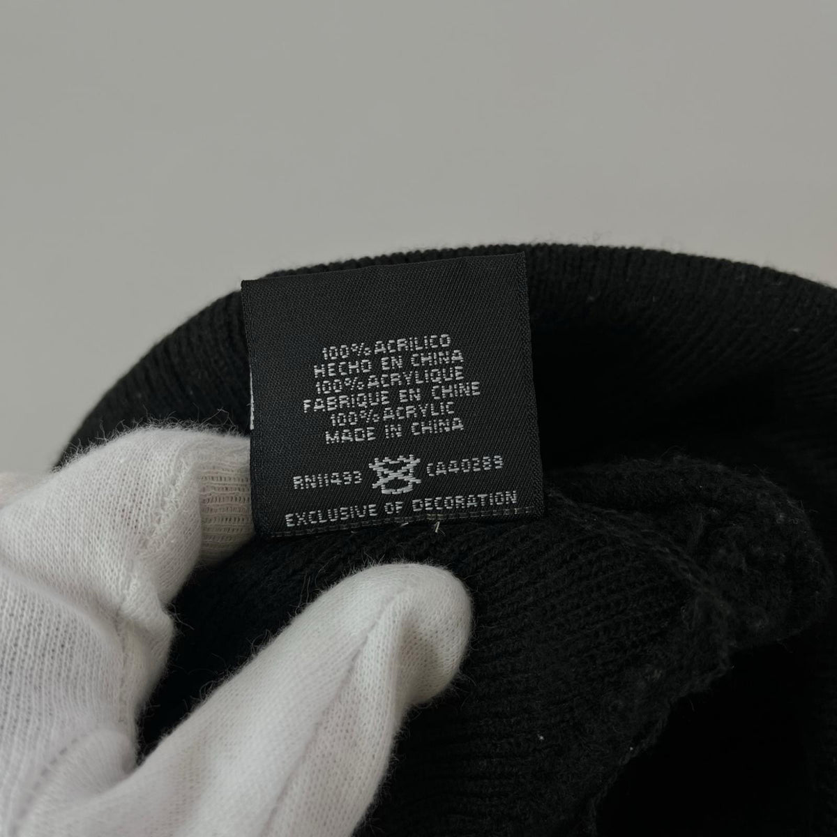 ニットキャップ NEW ERA スモールロゴ ビーニー ブラック