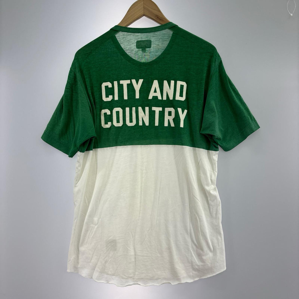 半袖Tシャツ 12SS City And Country Henley Shirt GRN S S