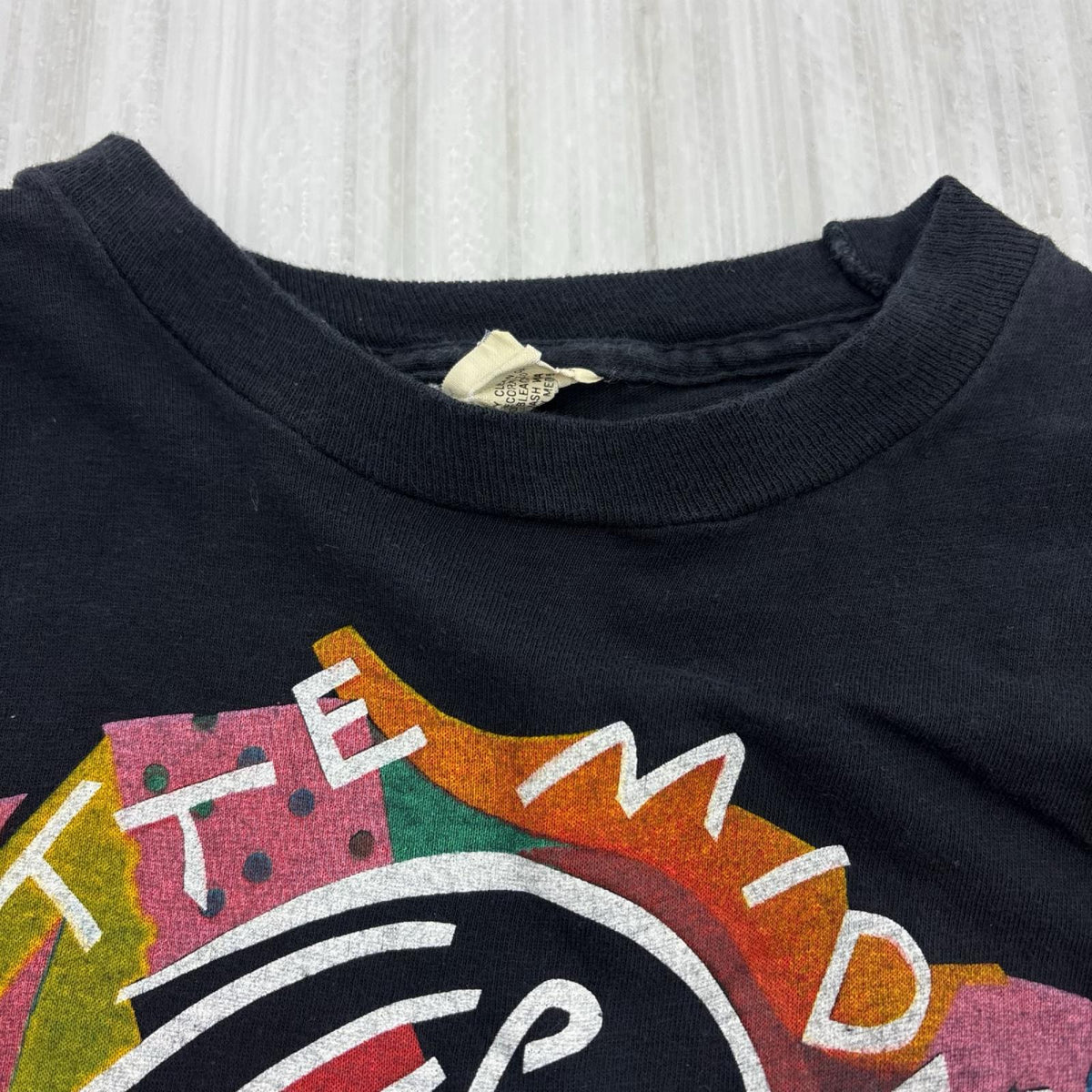 半袖Tシャツ 80s BETTE MIDLER 1983 DeTour Tee BLK S S ブラック