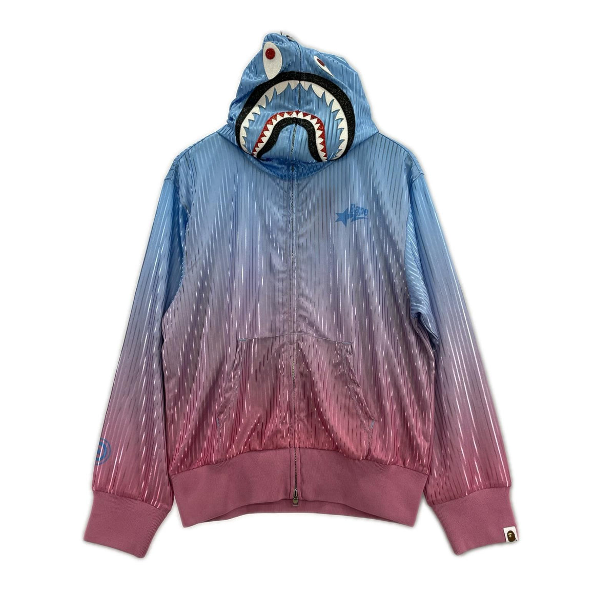 パーカー DIP DYE SHARK FULL ZIP HOODIE (S) S