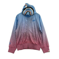 パーカー DIP DYE SHARK FULL ZIP HOODIE (S) S