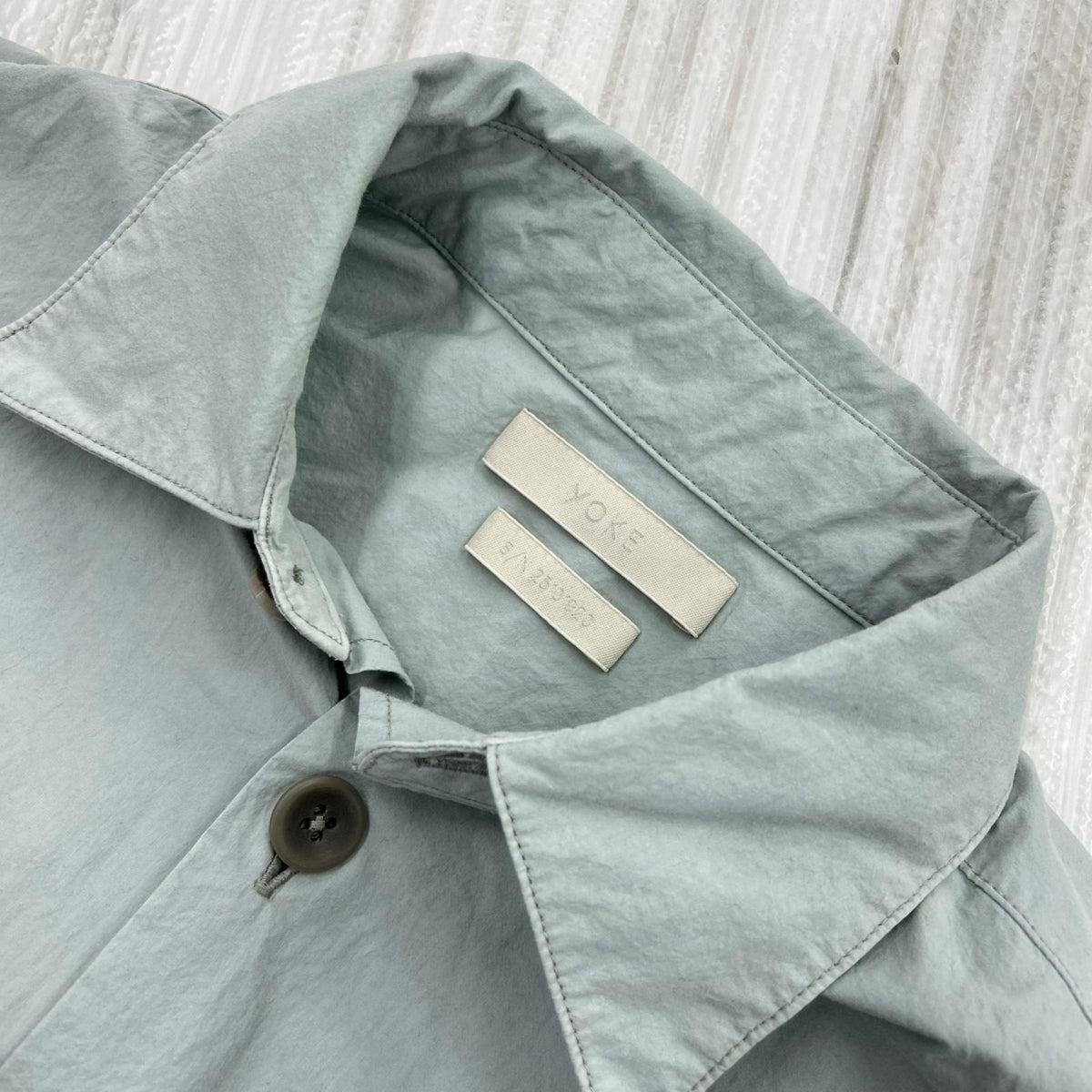 長袖シャツ YOKE 25SS EMBROIDERY UTILITY SHIRT 2