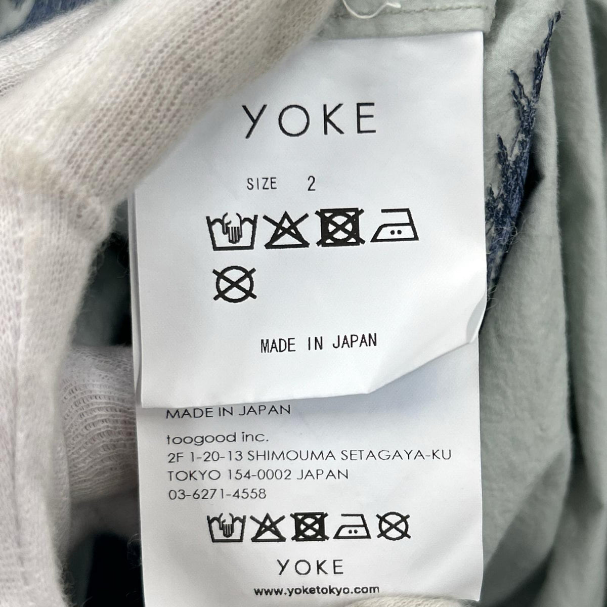 長袖シャツ YOKE 25SS EMBROIDERY UTILITY SHIRT 2