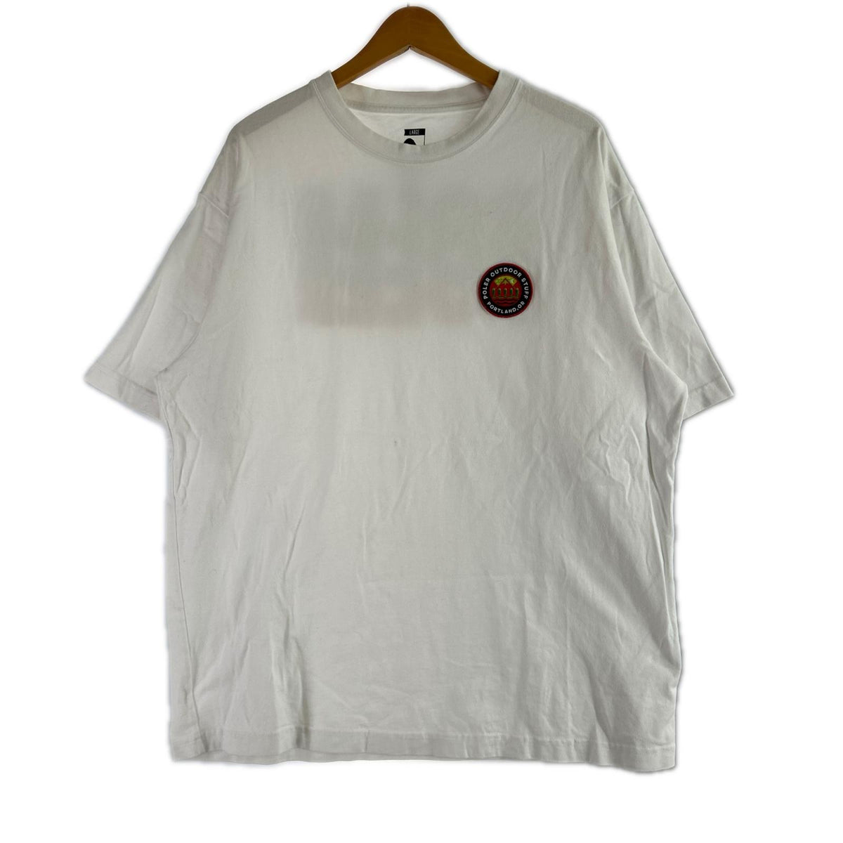 半袖Tシャツ ワッペン L WHT L ホワイト