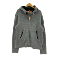 パーカー ニットフーディー イタリア製 GRY L グレー