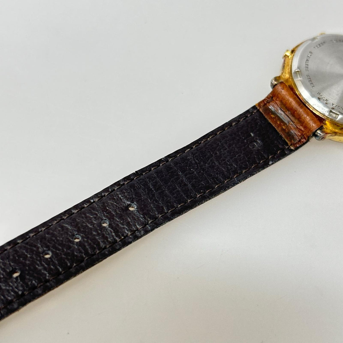 腕時計 80s SEIKO ALBA Y753-4030 MICKEY MOUSE ベージュ