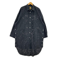 長袖シャツ MAISON SPECIAL LIMITED EDITION メッシュ オーバーサイズシャツ 2 黒 2 ブラック