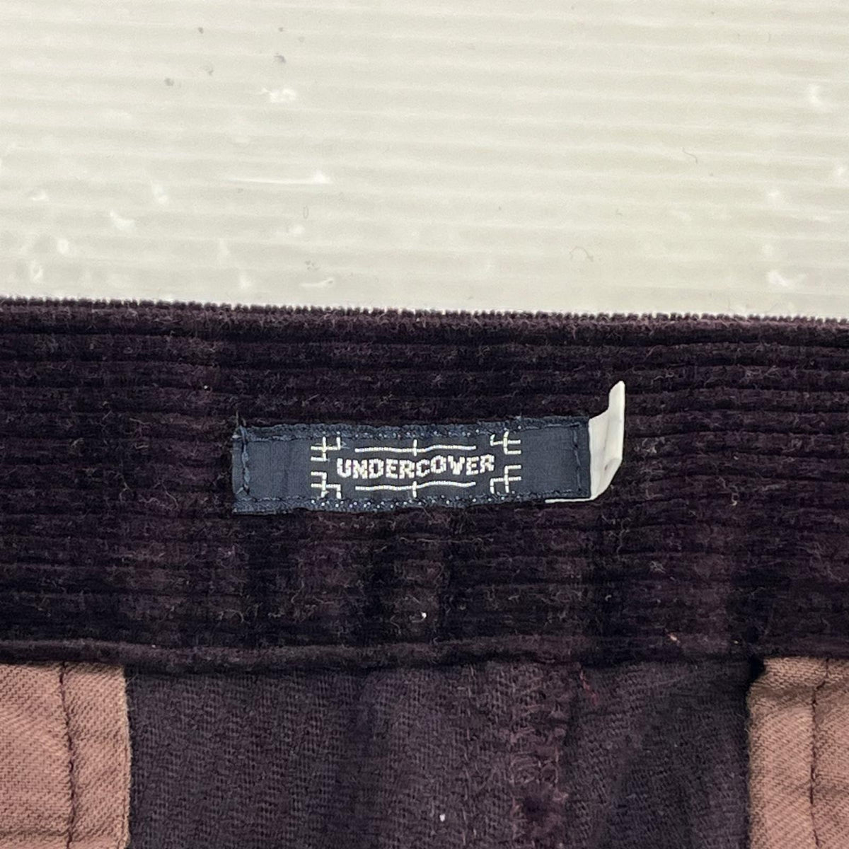 パンツ 01AW D.A.V.F期 花パッチ コーデュロイ L パープル