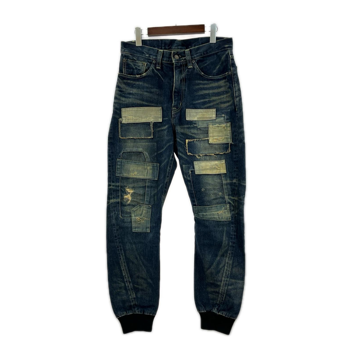 パンツ Unplugged sarrouel denim ネイビー