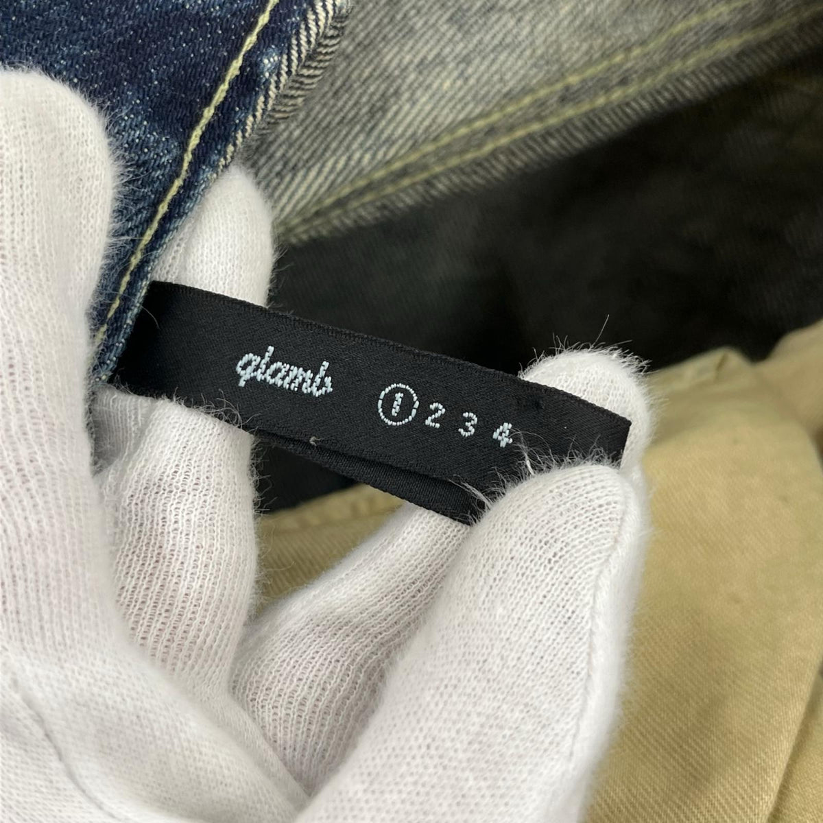 パンツ Unplugged sarrouel denim ネイビー