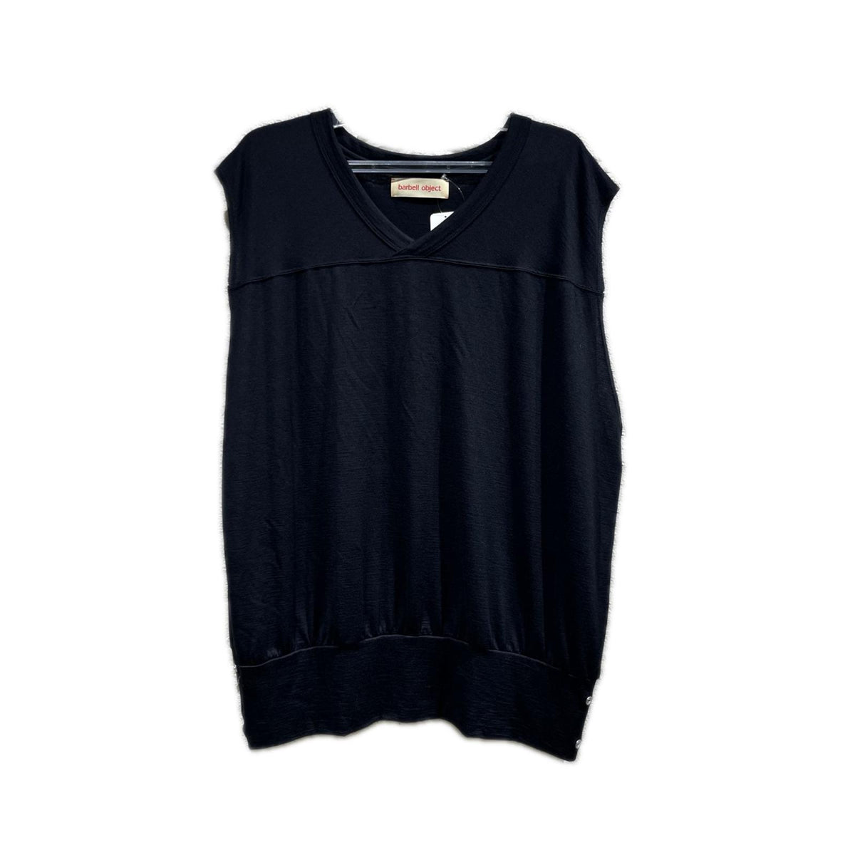タンクトップ barbell object wool ns top