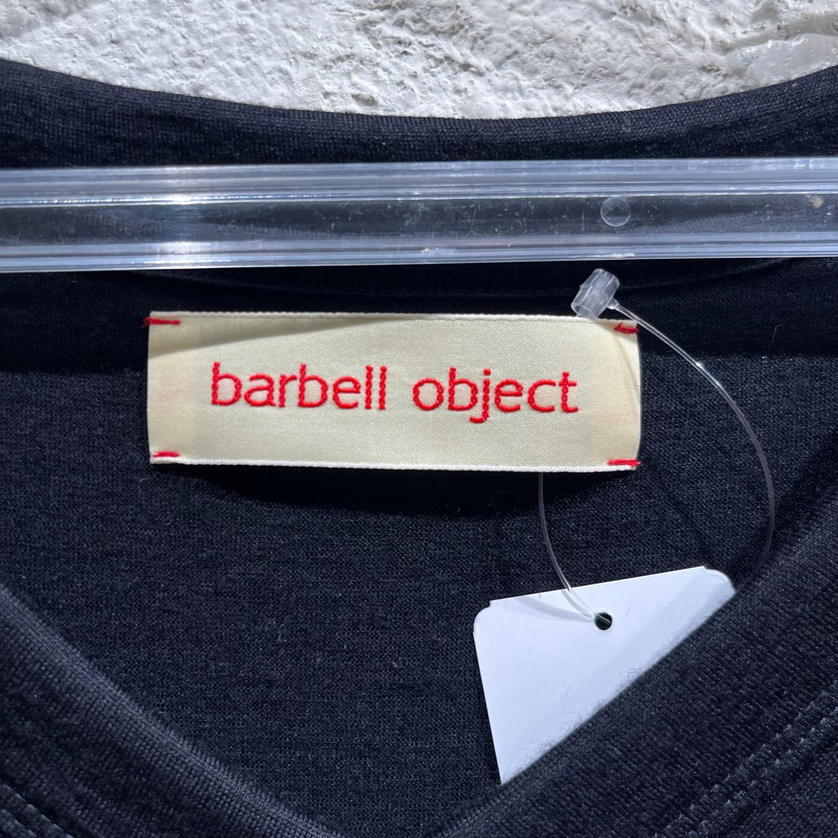 タンクトップ barbell object wool ns top