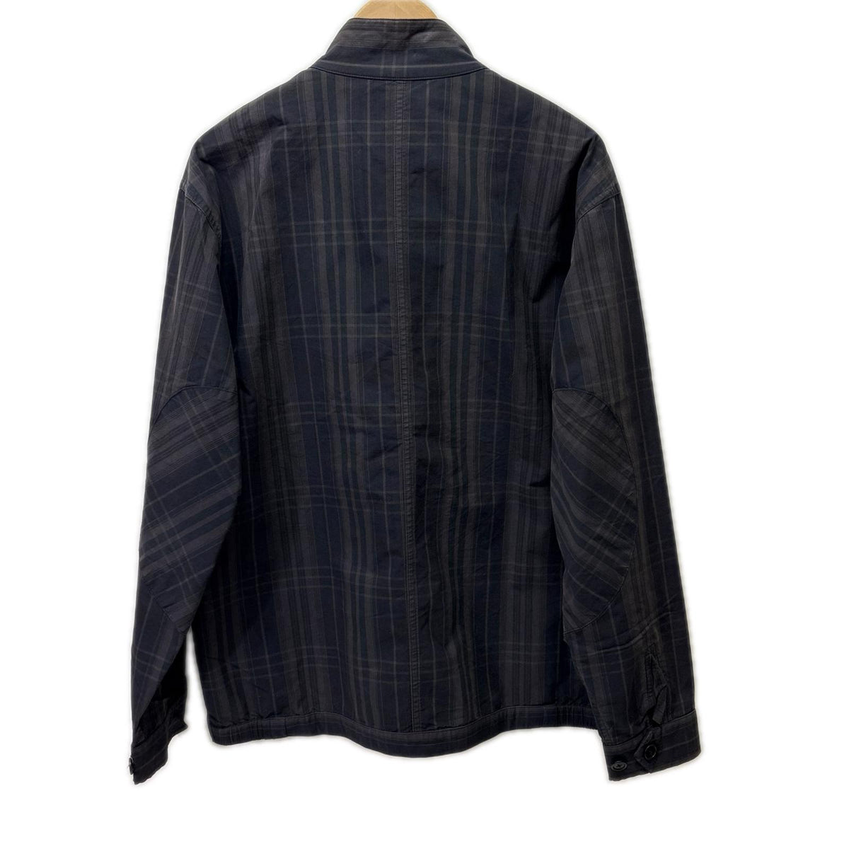 ジャケット CHECK HARRINGTON JACKET (L) L ブラック