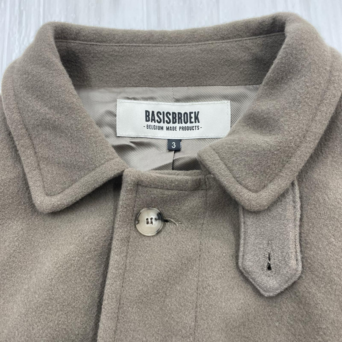 ジャケット BASIS BROEK DONKEY カシミヤウール ビッグシルエットコート 3 ブラウン ブラウン