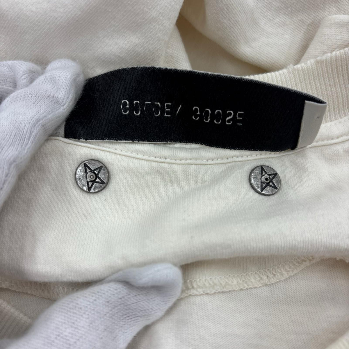 半袖Tシャツ バッグリバースロゴTee アイボリー L