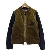 ジャケット DELUXE BRAND 袖ウール切替コーデュロイジャケット カーキ