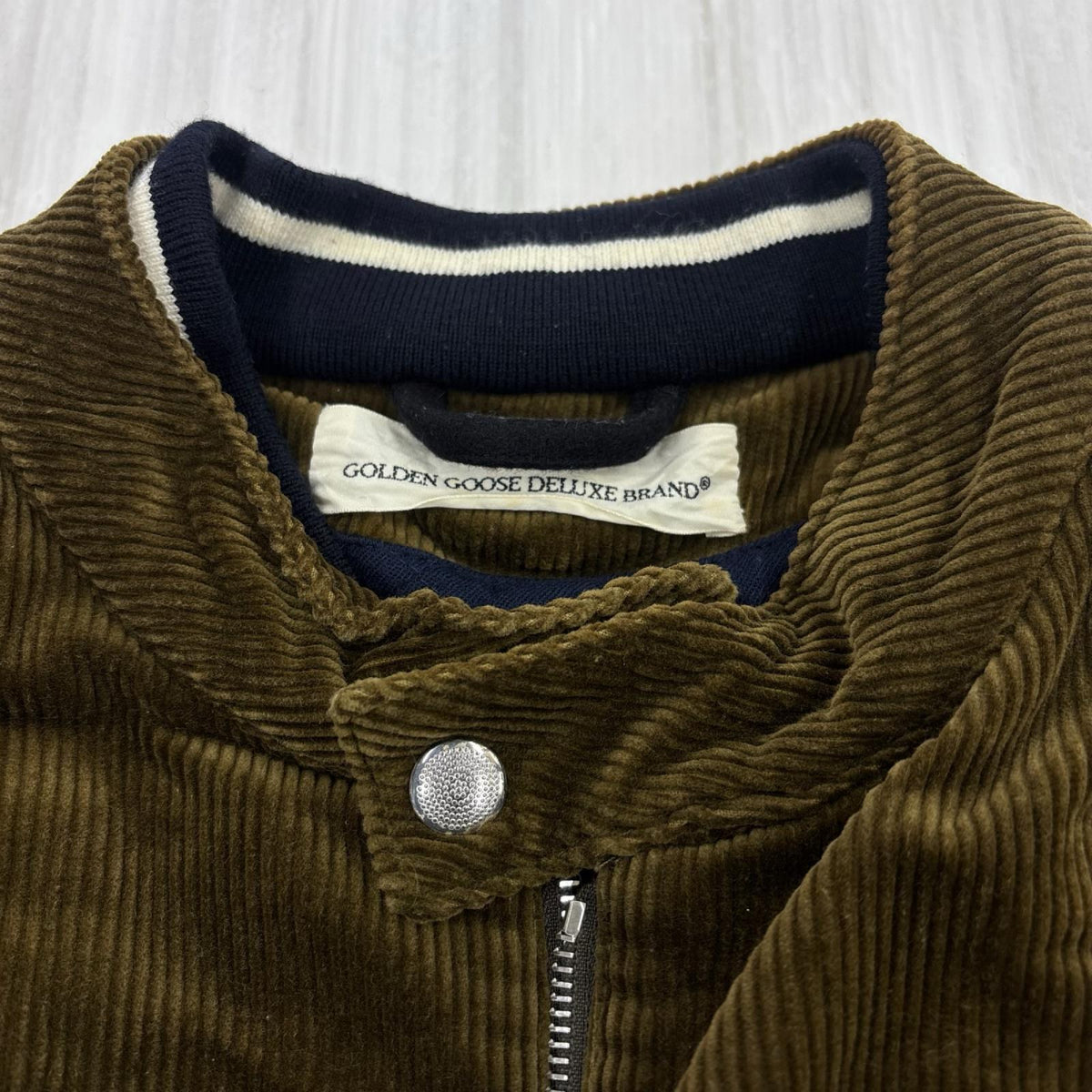 ジャケット DELUXE BRAND 袖ウール切替コーデュロイジャケット カーキ