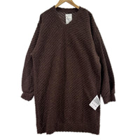 ニット TWILL SHAGGY LONG PULL OVER 茶 (1) 1 ブラウン