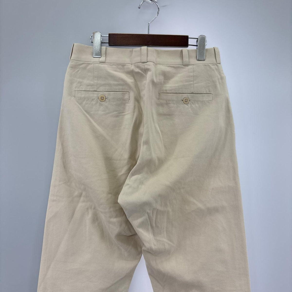 パンツ コットンチノ ワイドテーパードパンツ ベージュ (30) 30 ベージュ