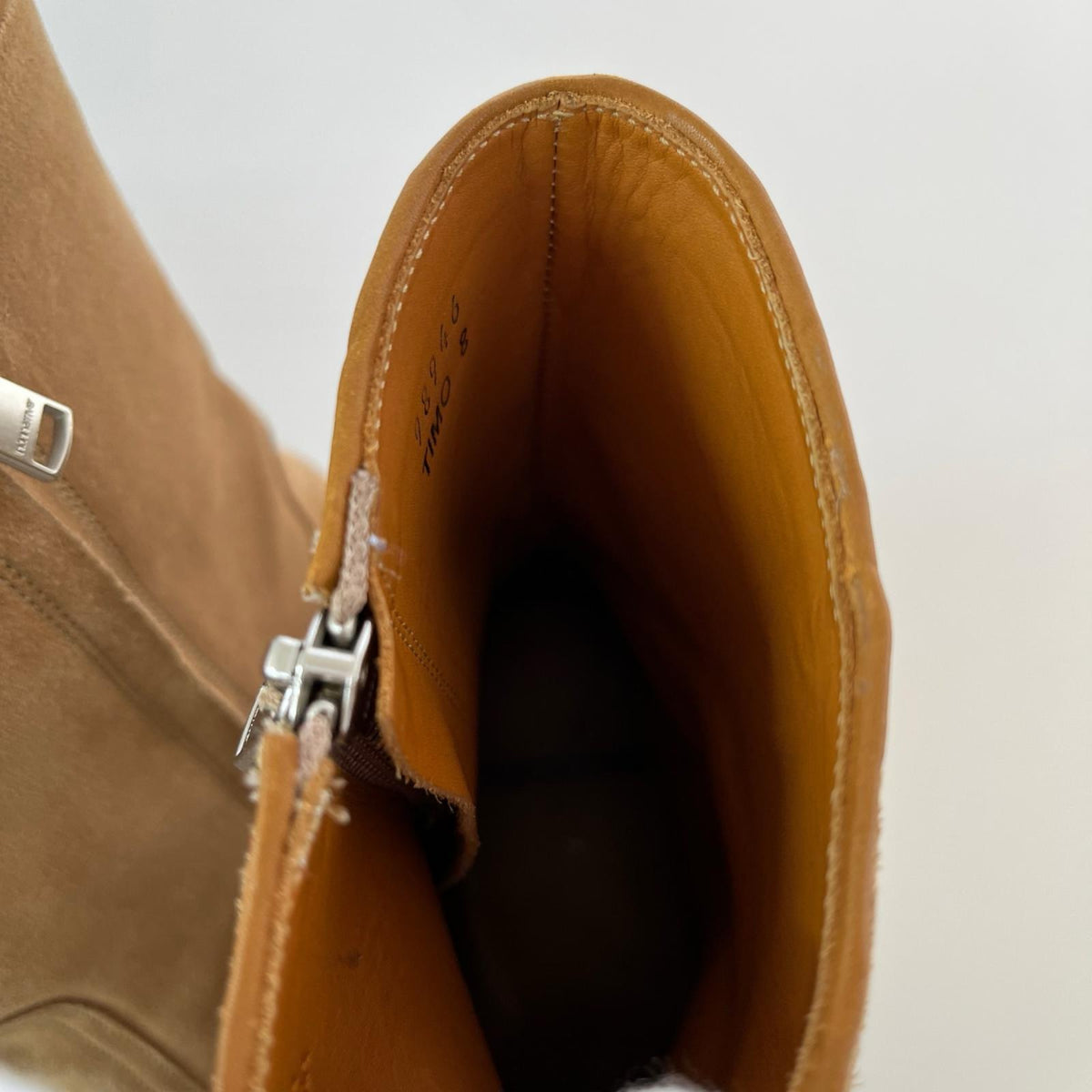 ブーツ RANCHER ZIP UP BOOTS COW LEATHER ブラウン