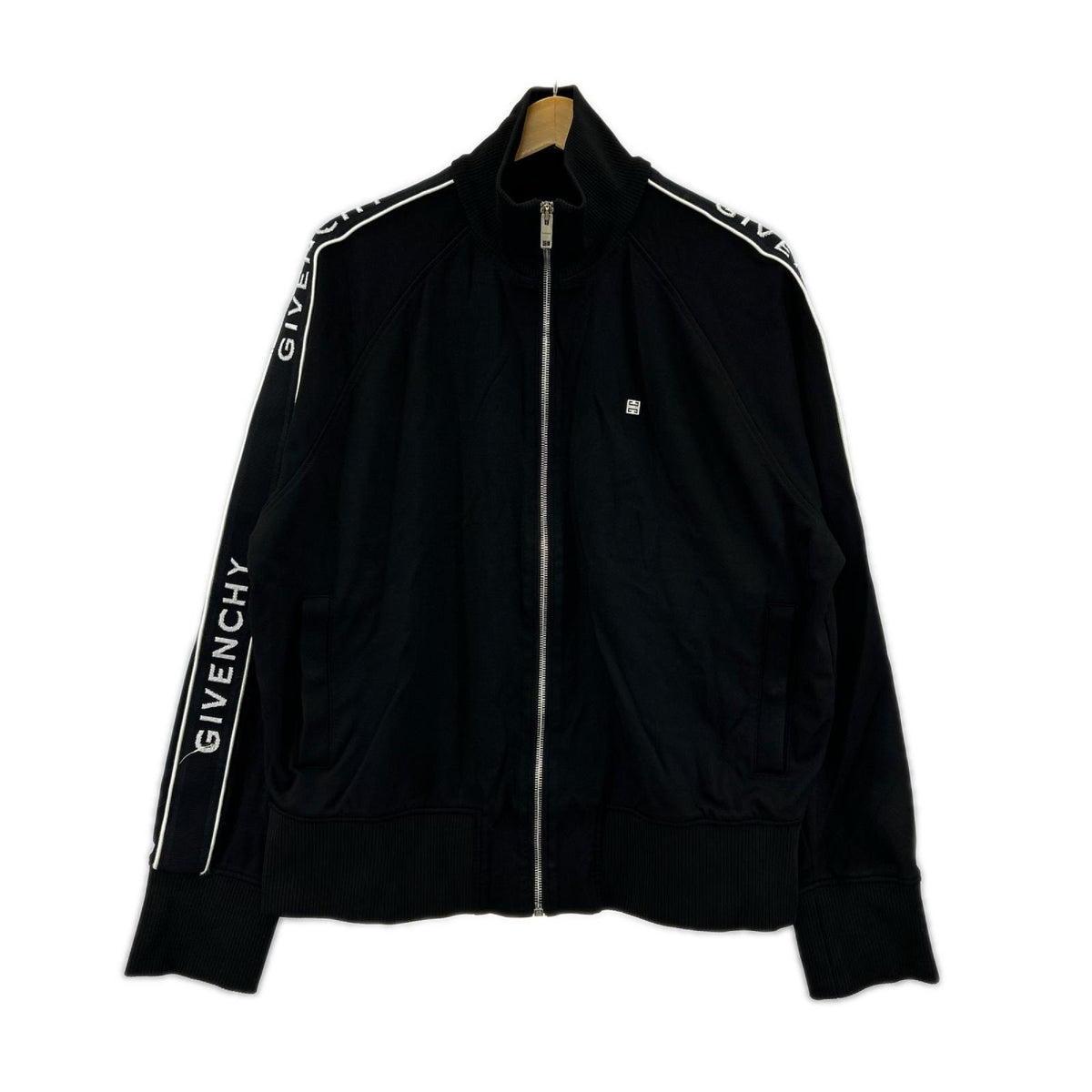 ジャケット 22ss ロゴ ジャガード トラックジャケット 黒 XS ブラック