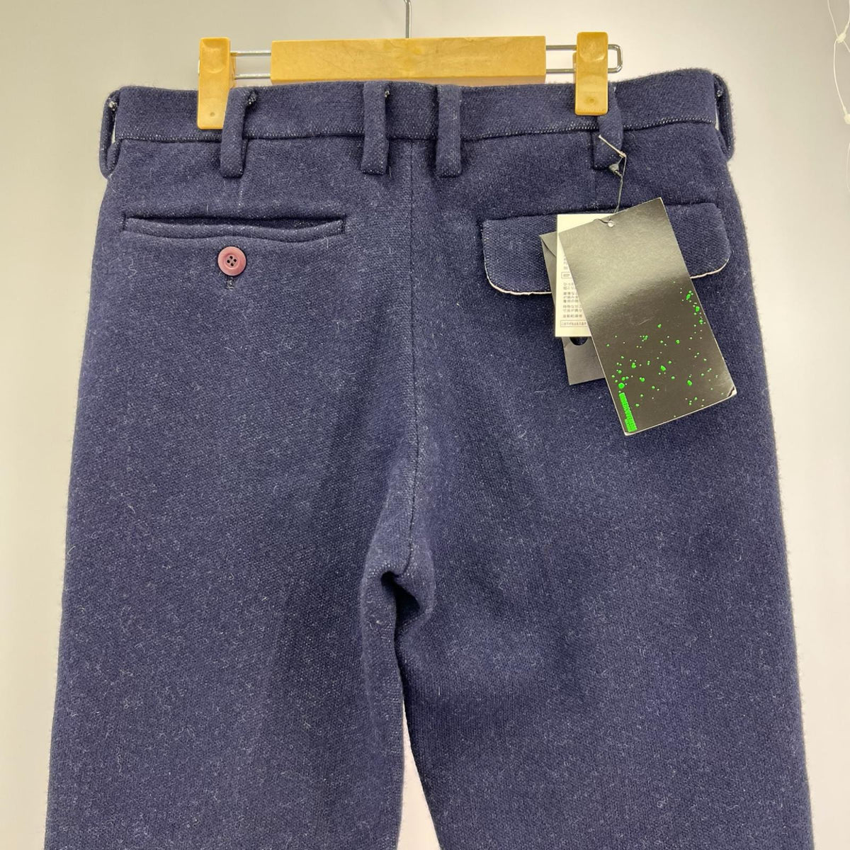 パンツ UNDERCOVER 13AW ジャガードウールパンツ 2 紺 2 ネイビー