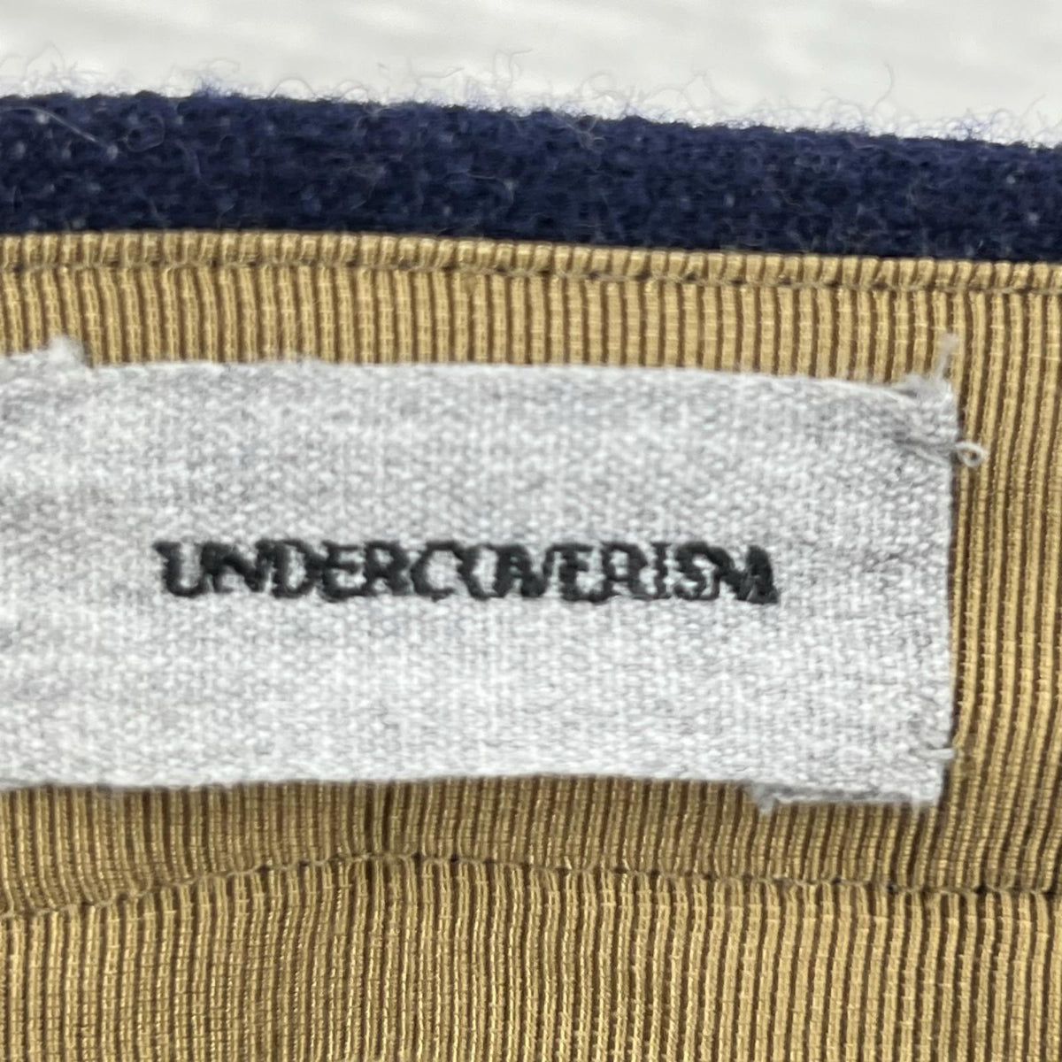 パンツ UNDERCOVER 13AW ジャガードウールパンツ 2 紺 2 ネイビー