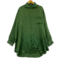 長袖シャツ 90~00s Y’s for men 金タグ キュプラシャツ 緑 グリーン