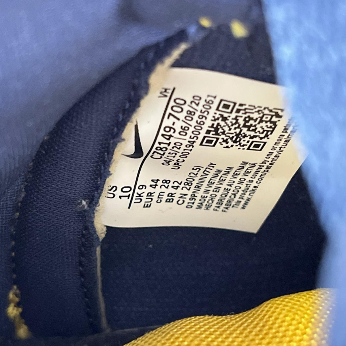 スニーカー DUNK HIGH SP MICHIGAN CZ8149-700 (28cm) 28cm (US10 UK9 1/2 EU46)