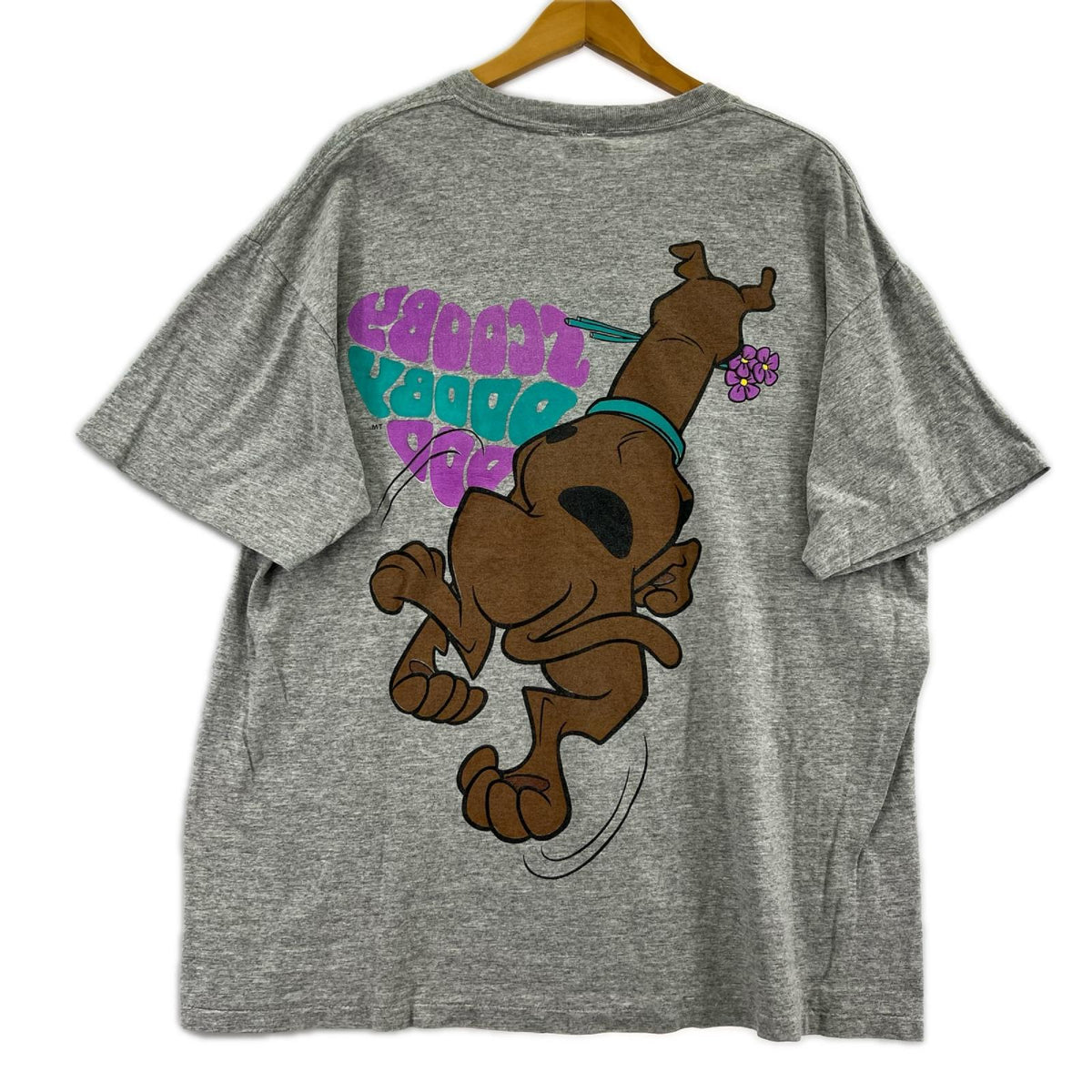 半袖Tシャツ SCOOBY DOOBY DOO フロントプリント グレー(XL) グレー