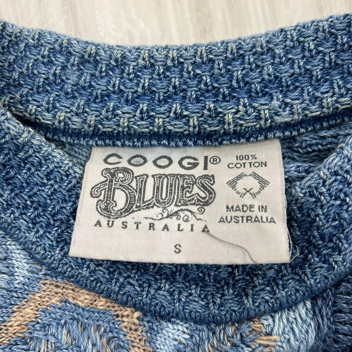 ニット COOGI BLUE S ブルー