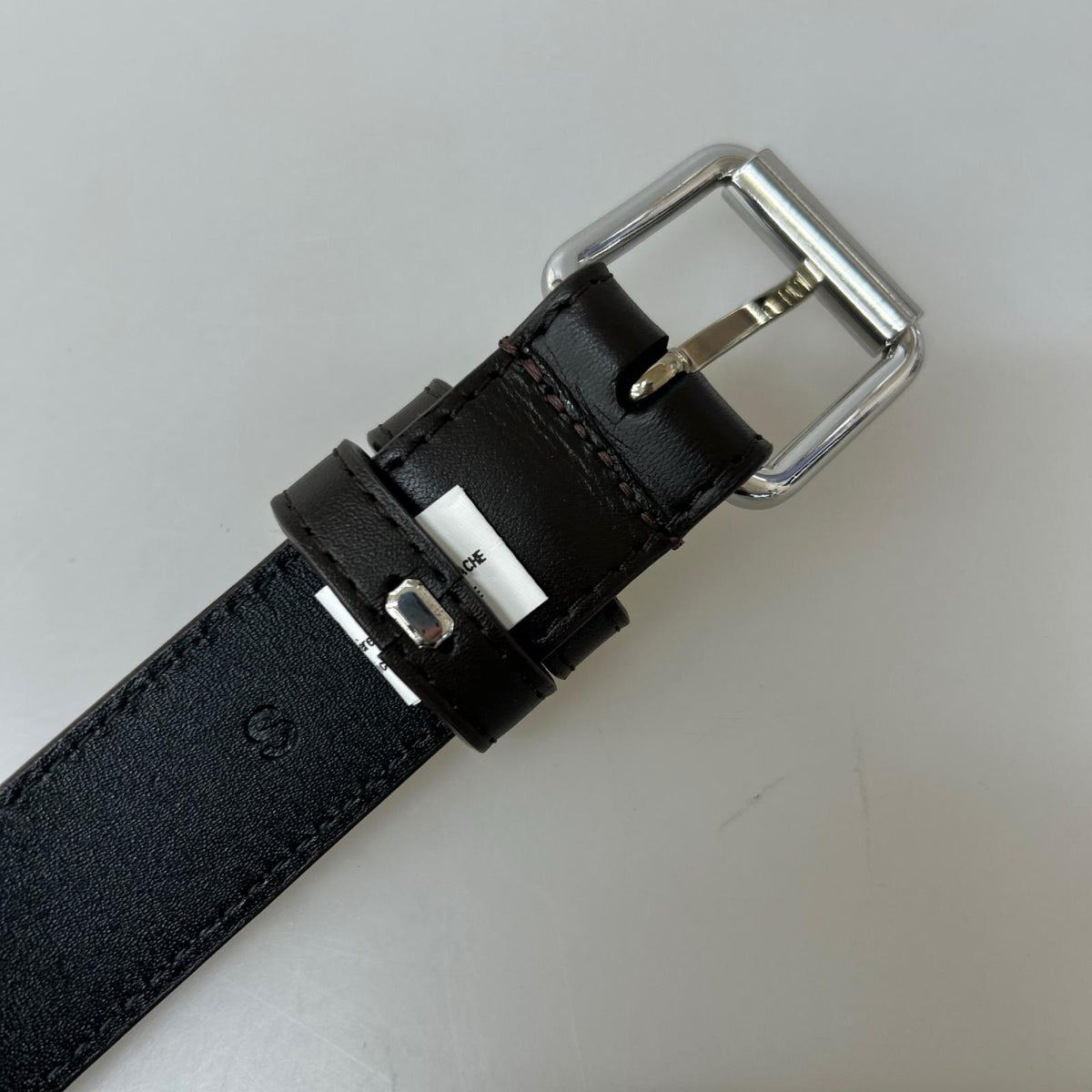 その他アクセサリー SA0912 フランス製 レザーベルト 茶 ブラウン