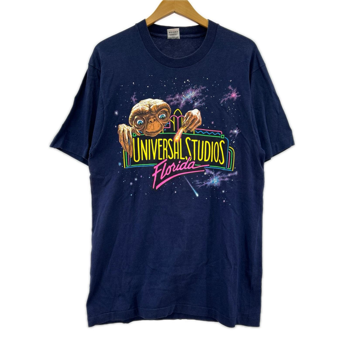 半袖Tシャツ UNIVERSAL STUDIO 90s E.T. L L ネイビー