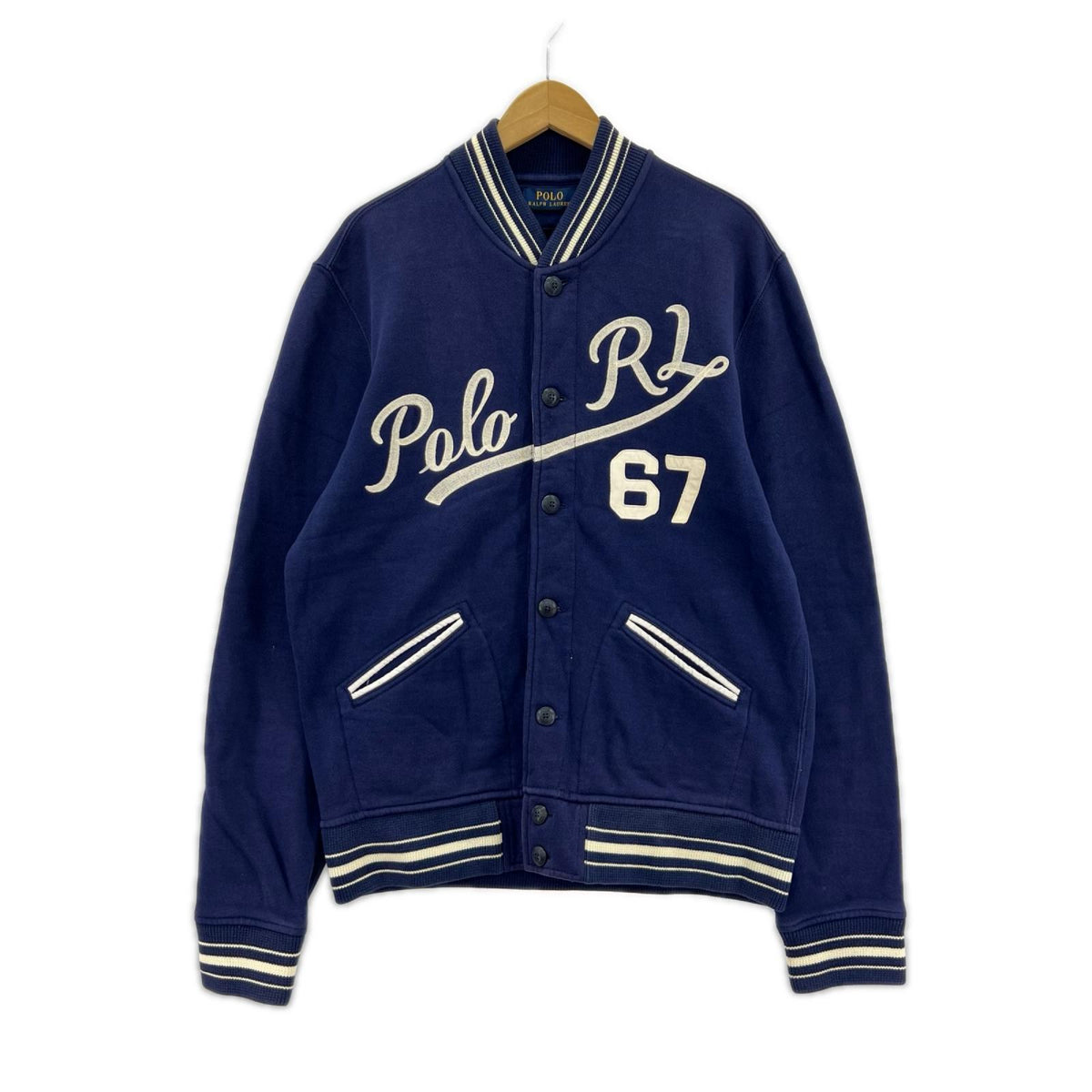 ジャケット POLO RALPH LAUREN ベースボールジャケット M ネイビー