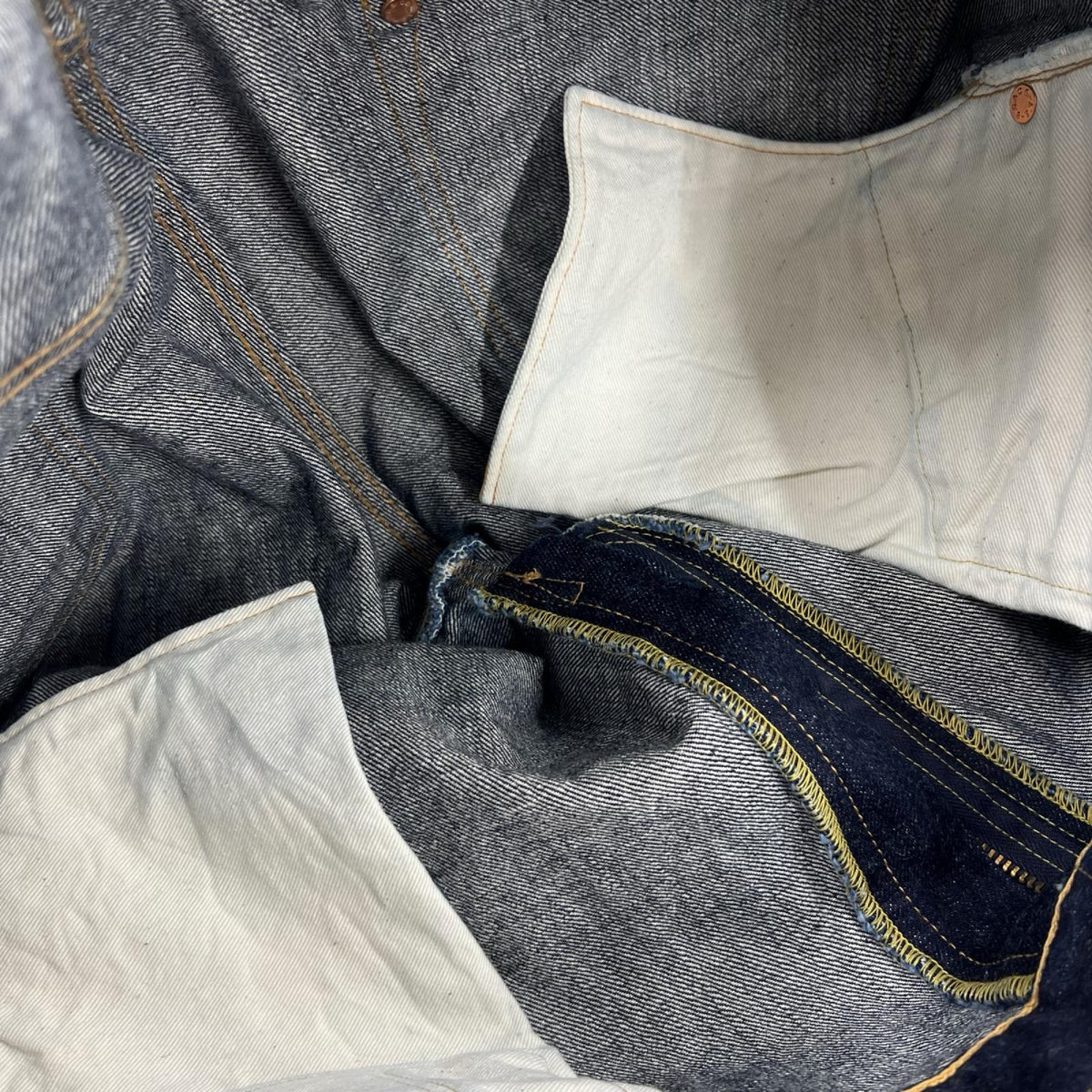 デニムパンツ SUGAR CANE 14oz. DENIM 1955Z MODEL ZIPPER FLY 36