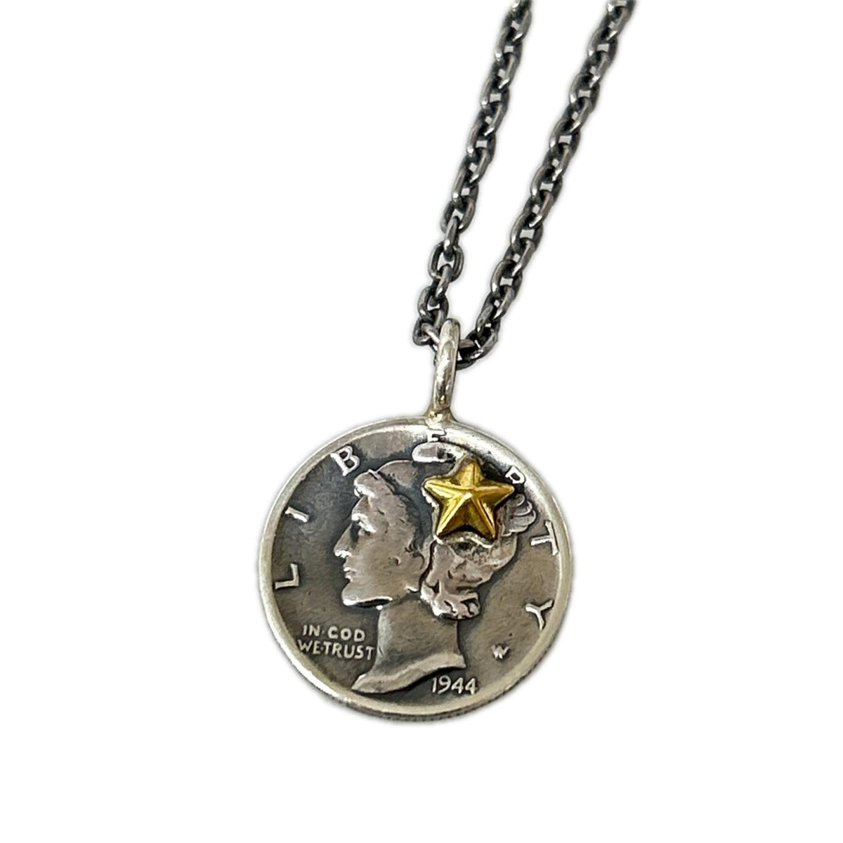 リング・指輪 BARNS OUTFITTERS Button Works シルバーコイン ネックレス シルバー